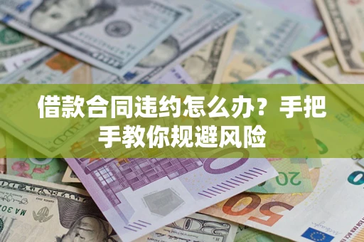 武汉借款合同违约怎么办？手把手教你规避风险