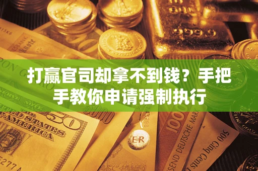 武汉打赢官司却拿不到钱？手把手教你申请强制执行