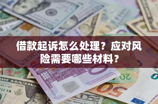 武汉借款起诉怎么处理？应对风险需要哪些材料？