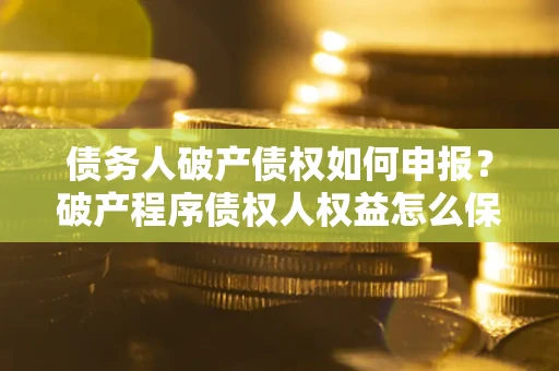 武汉债务人破产债权如何申报？破产程序债权人权益怎么保障？