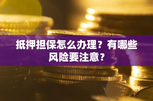 武汉抵押担保怎么办理？有哪些风险要注意？