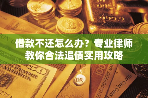 武汉借款不还怎么办？专业律师教你合法追债实用攻略