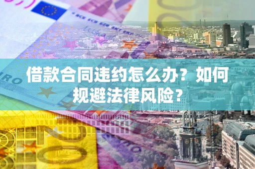 武汉借款合同违约怎么办？如何规避法律风险？