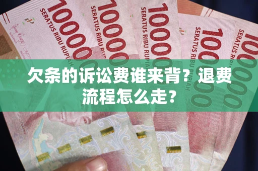武汉欠条的诉讼费谁来背？退费流程怎么走？